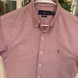 Ralph Lauren slim fit  short sleeve shirt size m for men like brand new